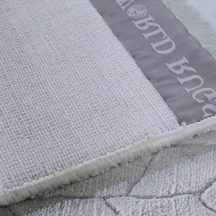 Thảm trang trí tơ lụa màu xám hiện đại FDC6854 7 Thảm trang trí tơ lụa màu xám hiện đại FDC6854 8