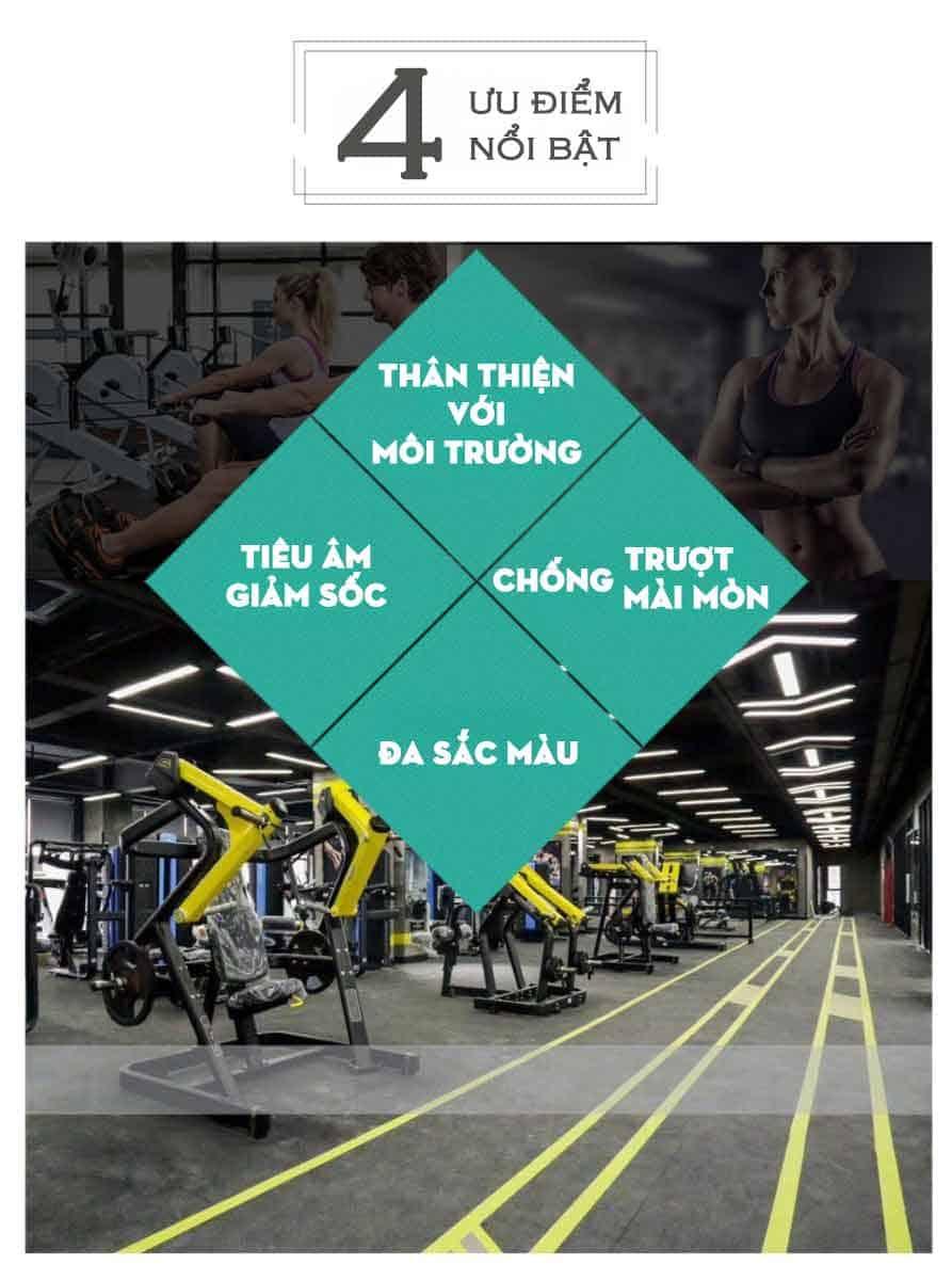 Thảm cuộn cao su phòng gym EPDM đốm bền chắc TEPCS50 4 Thảm cuộn cao su phòng gym EPDM đốm bền chắc TEPCS50 8