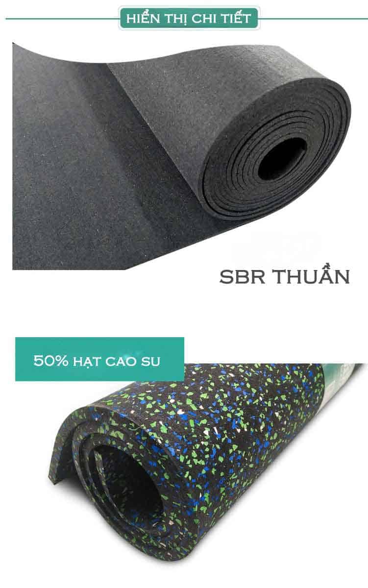 Thảm cuộn cao su phòng gym EPDM đốm bền chắc TEPCS50 7 Thảm cuộn cao su phòng gym EPDM đốm bền chắc TEPCS50 11