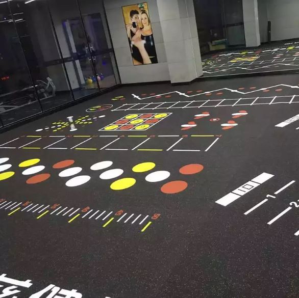 Thảm cuộn cao su phòng gym EPDM đốm bền chắc TEPCS50 16 Thảm cuộn cao su phòng gym EPDM đốm bền chắc TEPCS50 20