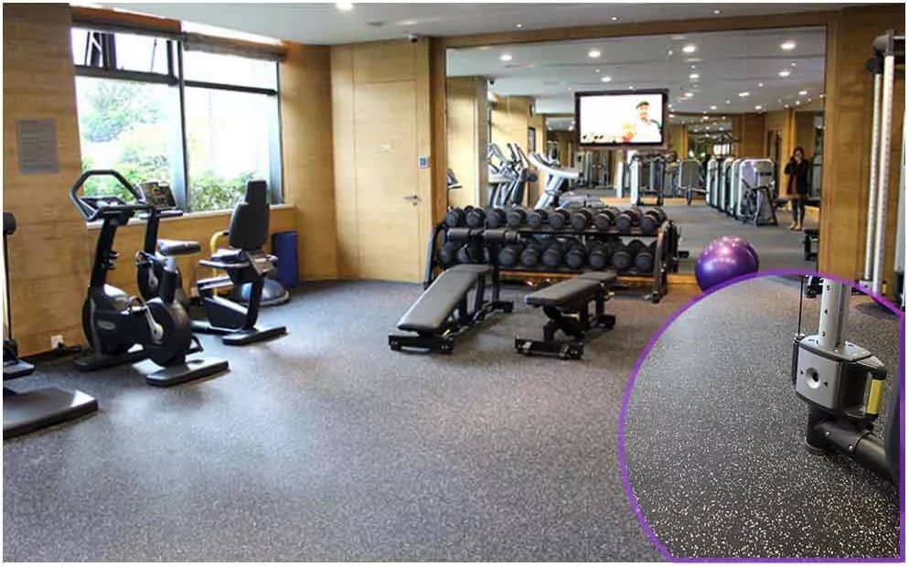 Thảm cuộn cao su phòng gym EPDM đốm bền chắc TEPCS50 18 Thảm cuộn cao su phòng gym EPDM đốm bền chắc TEPCS50 22