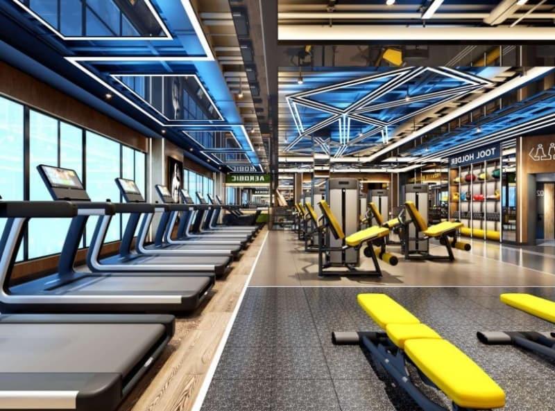 Thảm cao su phòng gym có đệm lót bền chắc JXSJ51B 17