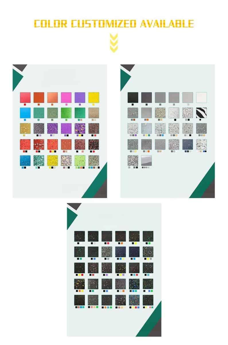 Thảm cuộn cao su phòng gym EPDM đốm bền chắc TEPCS50 3 Thảm cuộn cao su phòng gym EPDM đốm bền chắc TEPCS50 7