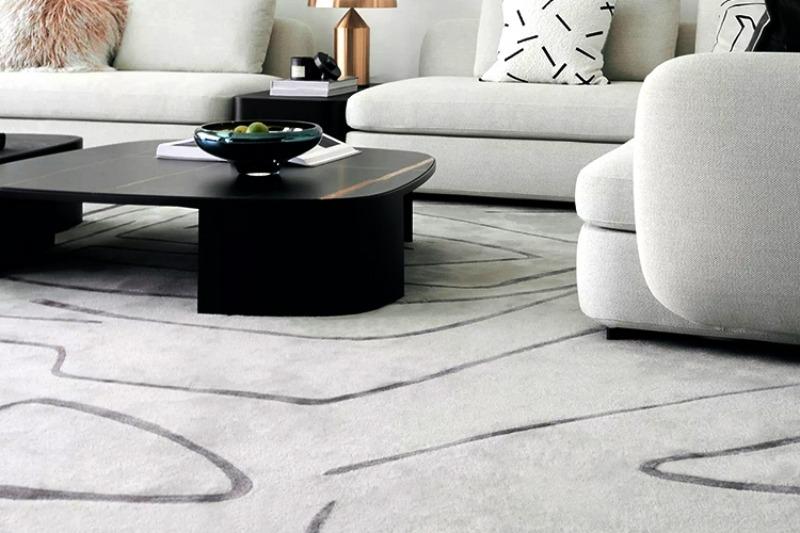 Thảm lót sàn hình vẽ trừu tượng nghệ thuật YN-SJ29 7