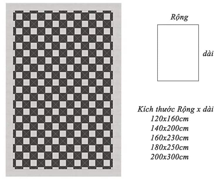 Thảm sàn lông cừu nhân tạo phong cách Classic JYJ6810 14