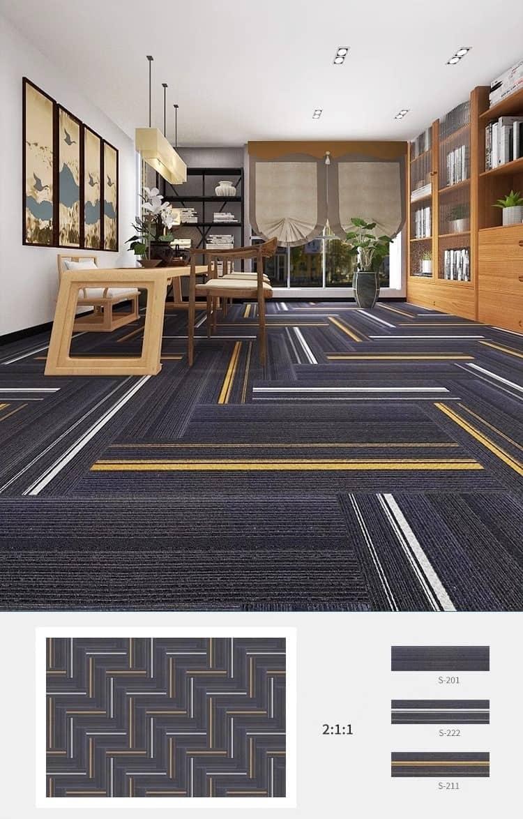 Thảm trải sàn chống cháy sọc nổi đa màu CS209 1 Thảm trải sàn chống cháy sọc nổi đa màu CS209 5