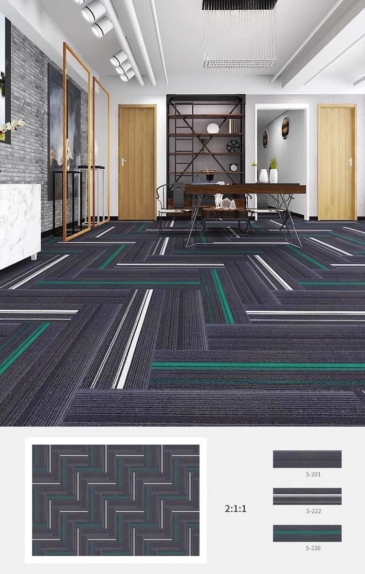 Thảm trải sàn chống cháy sọc nổi đa màu CS209 3 Thảm trải sàn chống cháy sọc nổi đa màu CS209 7