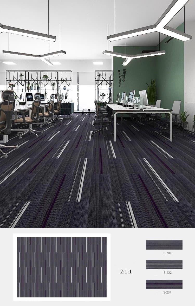 Thảm trải sàn chống cháy sọc nổi đa màu CS209 4 Thảm trải sàn chống cháy sọc nổi đa màu CS209 8