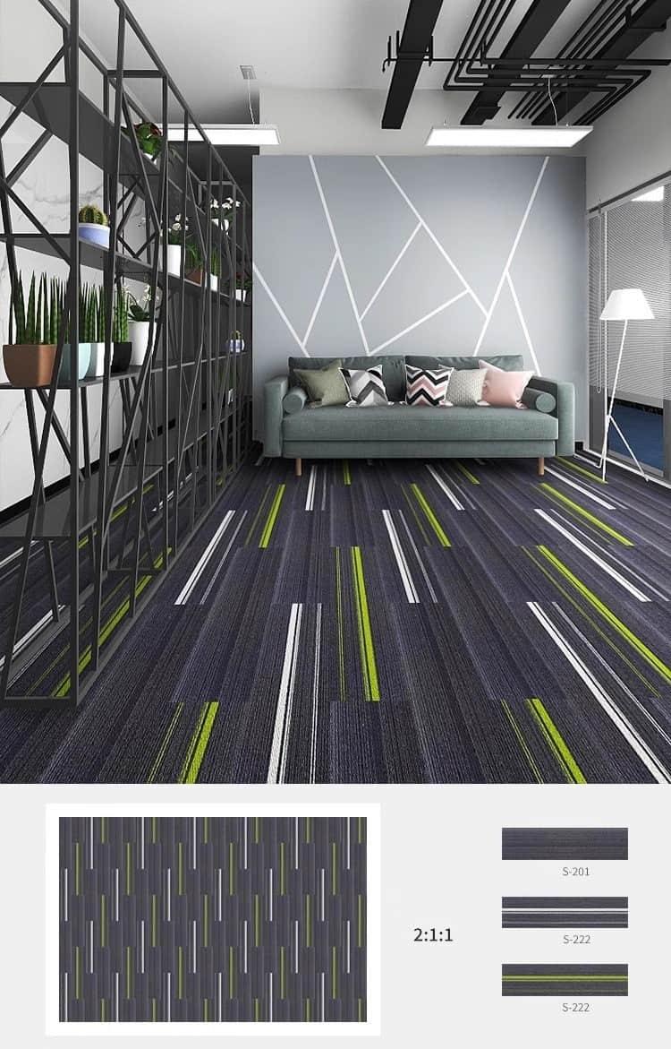 Thảm trải sàn chống cháy sọc nổi đa màu CS209 5 Thảm trải sàn chống cháy sọc nổi đa màu CS209 9