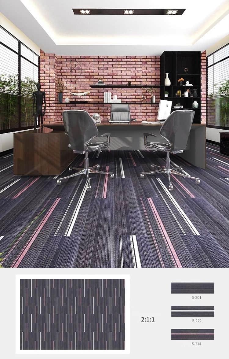 Thảm trải sàn chống cháy sọc nổi đa màu CS209 6 Thảm trải sàn chống cháy sọc nổi đa màu CS209 10