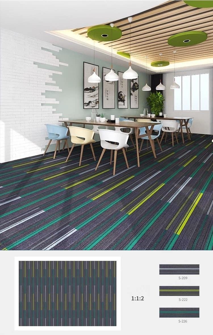 Thảm trải sàn chống cháy sọc nổi đa màu CS209 7 Thảm trải sàn chống cháy sọc nổi đa màu CS209 11