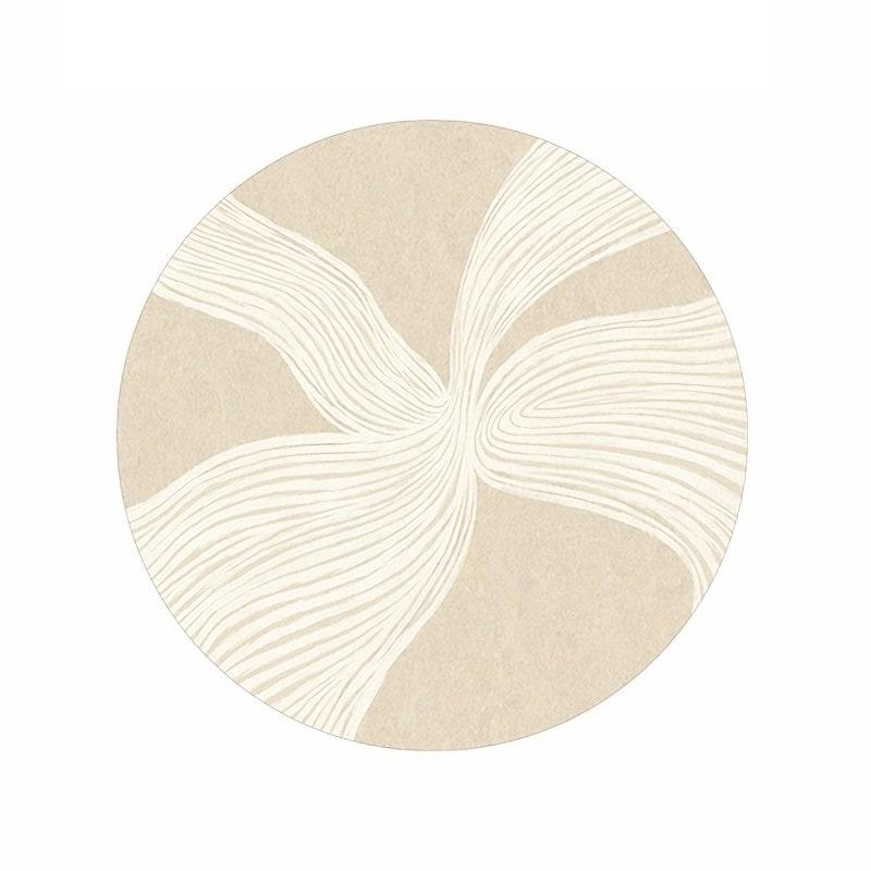 Thảm trải sàn decor dạng tròn màu sắc tươi tắn LY2772 6