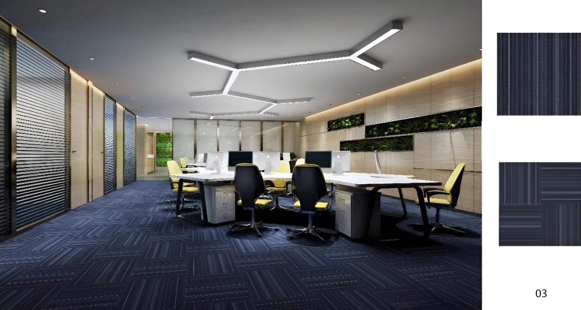 Thảm trải sàn phòng tiếp tân sọc dọc đế PVC FC1691 10