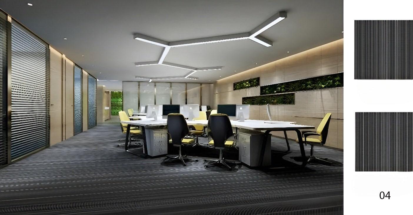 Thảm trải sàn phòng tiếp tân sọc dọc đế PVC FC1691 6