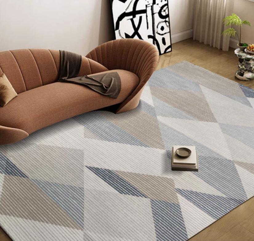 Thảm trải sàn sọc caro phối màu hiện đại YN-NLH29 3