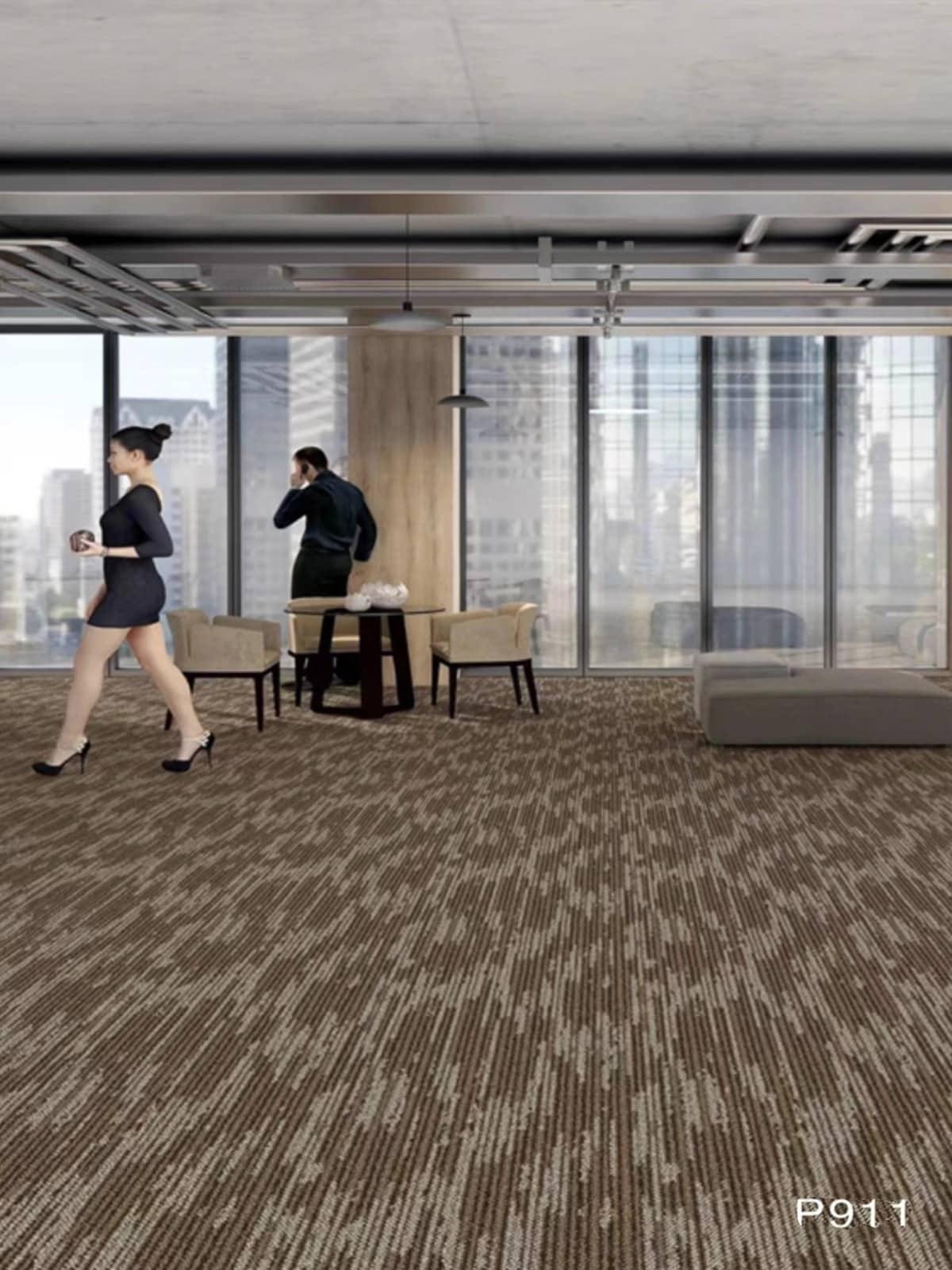 Thảm trải sàn sọc đậm nhạt nhiều màu MJ7151 5