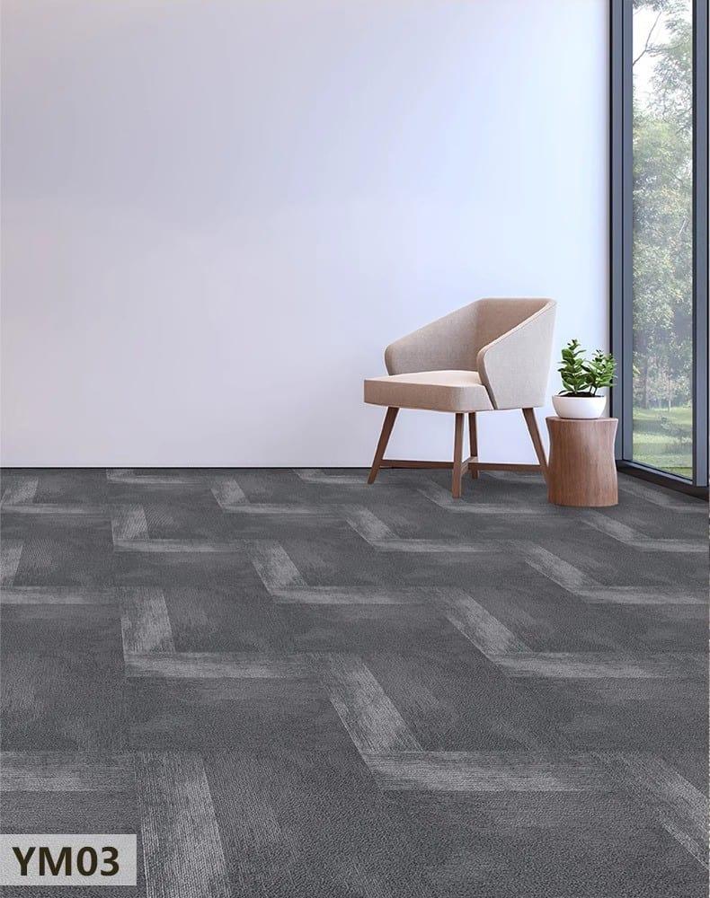 Thảm trải sàn văn phòng hình vuông màu xám SP7115 5 Thảm trải sàn văn phòng hình vuông màu xám SP7115 9