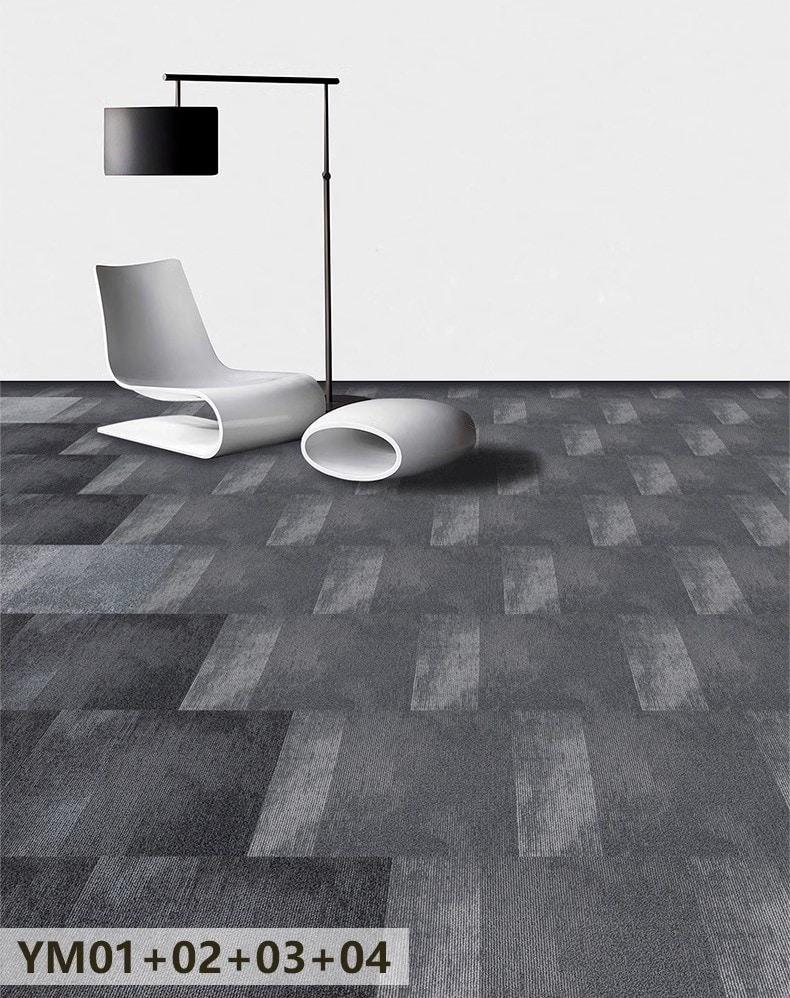 Thảm trải sàn văn phòng hình vuông màu xám SP7115 4 Thảm trải sàn văn phòng hình vuông màu xám SP7115 8