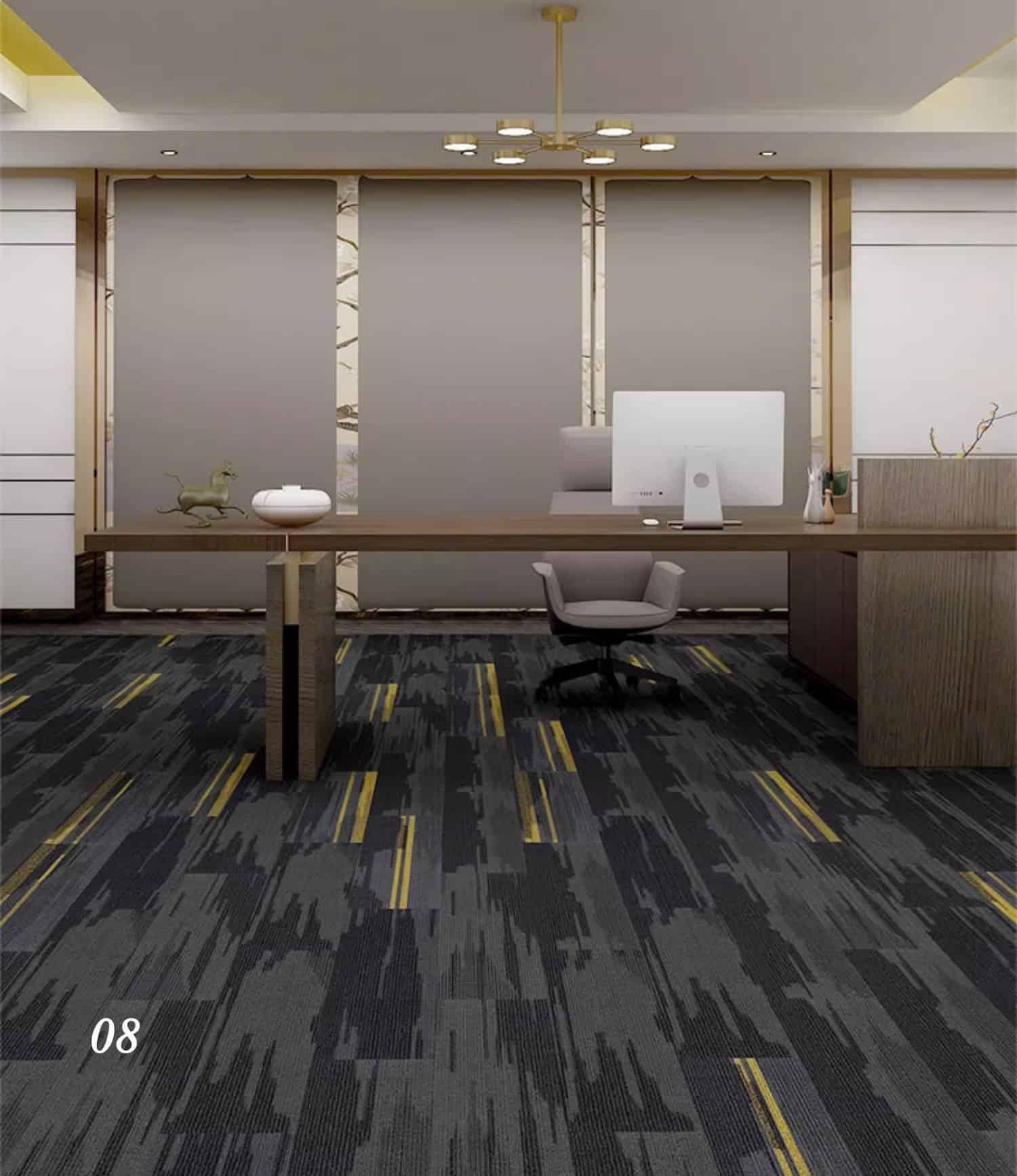 Thảm trải sàn văn phòng hoa văn trừu tượng SP6555 16