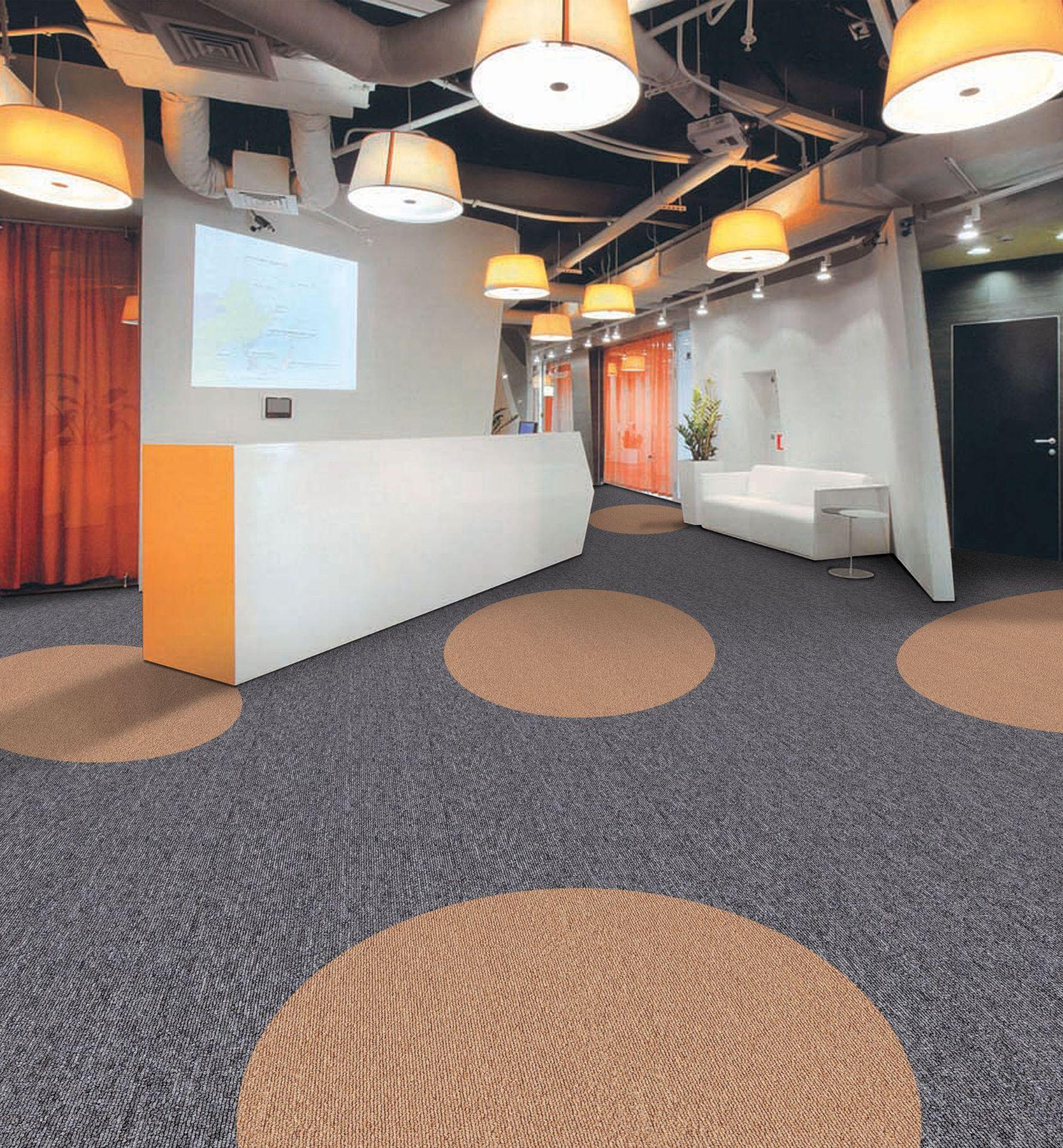 Thảm trải sàn văn phòng sọc đa màu hiện đại LG5656 16