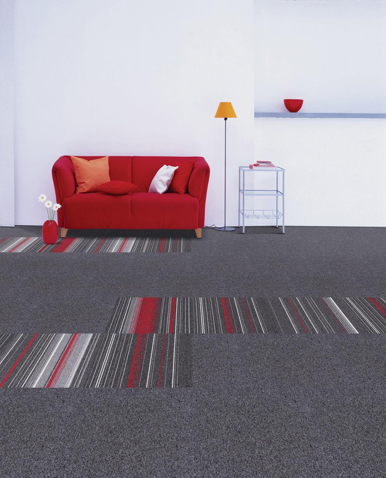 Thảm trải sàn văn phòng sọc đa màu hiện đại LG5656 10