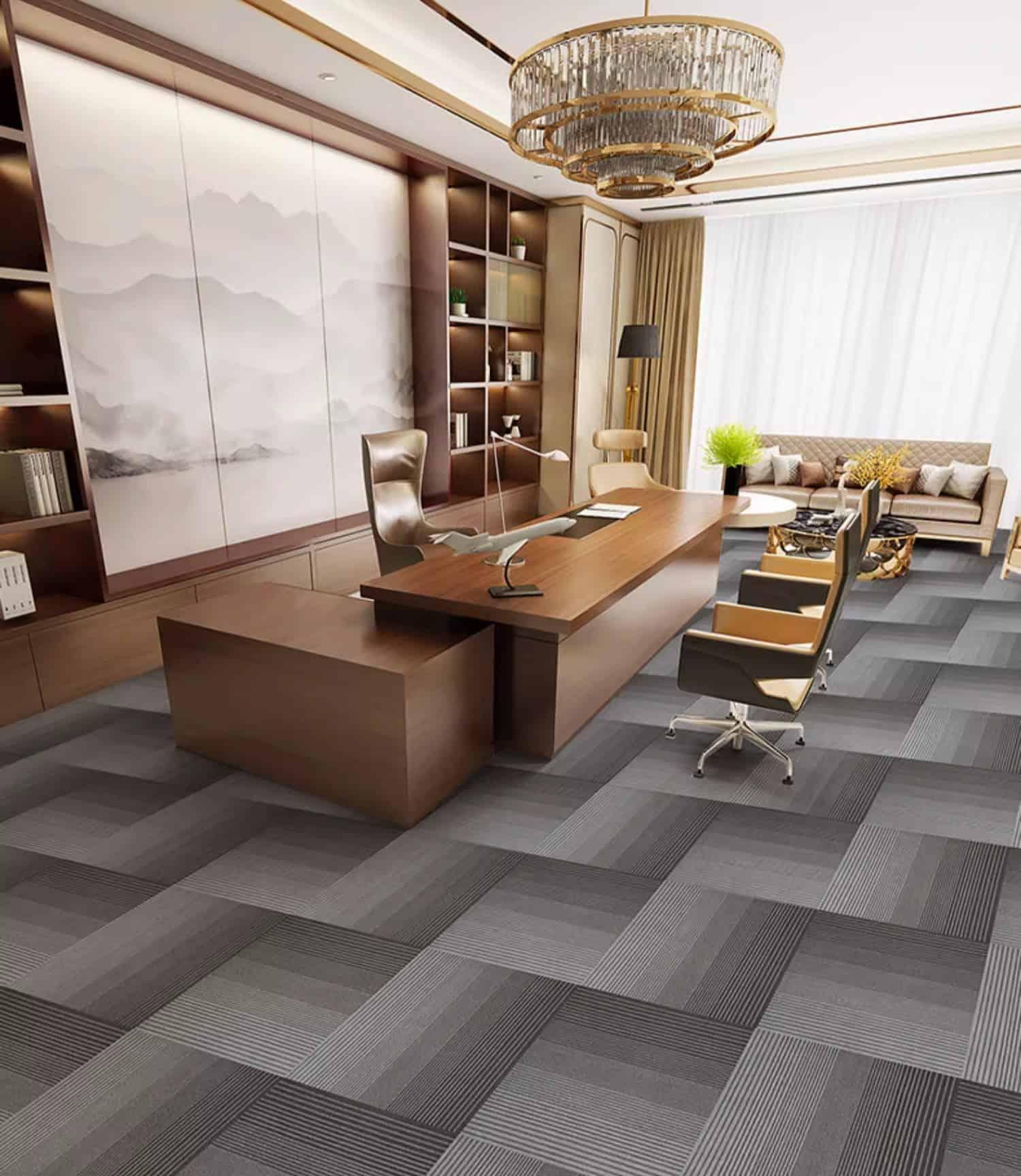 Thảm trải sàn văn phòng sọc màu gradient SP6427 7 Thảm trải sàn văn phòng sọc màu gradient SP6427 14