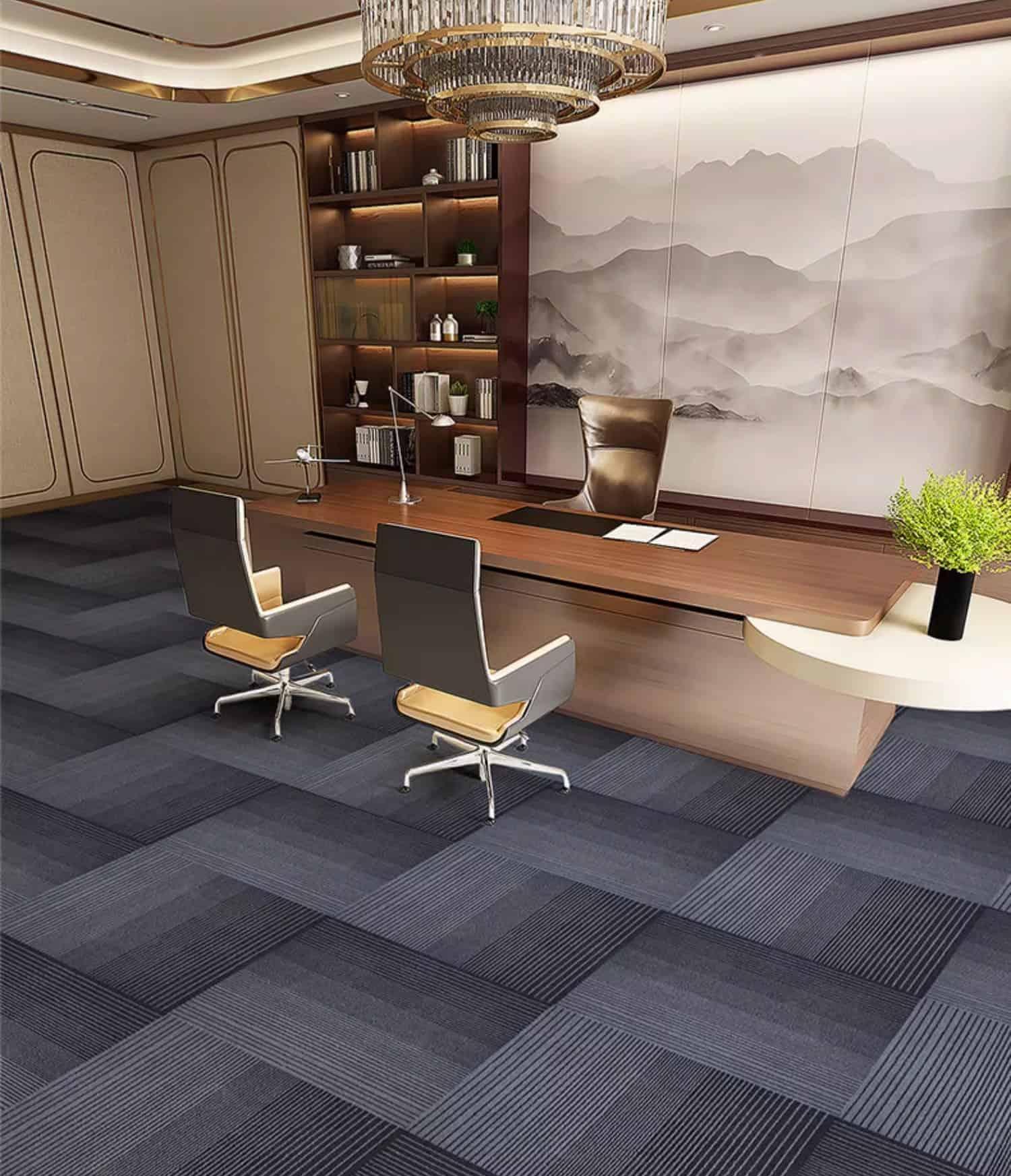 Thảm trải sàn văn phòng sọc màu gradient SP6427 1 Thảm trải sàn văn phòng sọc màu gradient SP6427 8