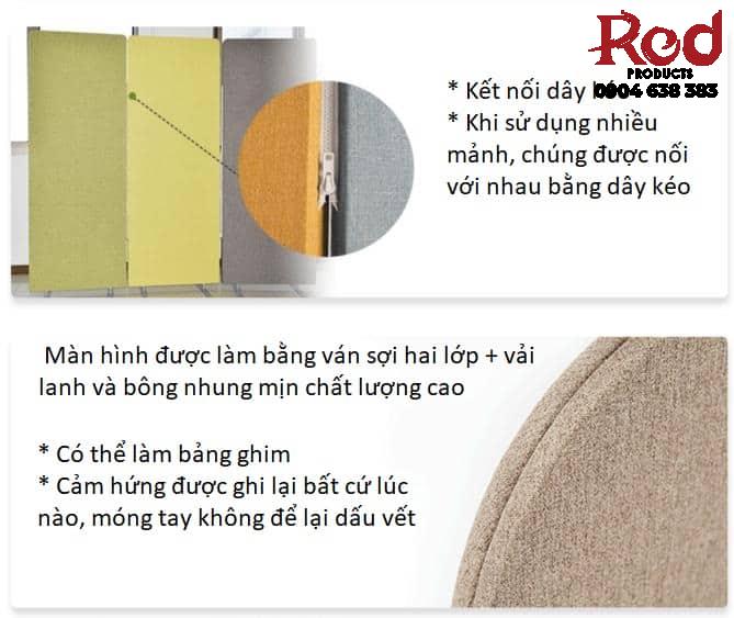 Vách ngăn tiêu âm di động cao 1m8 đa dụng SRB0275 6