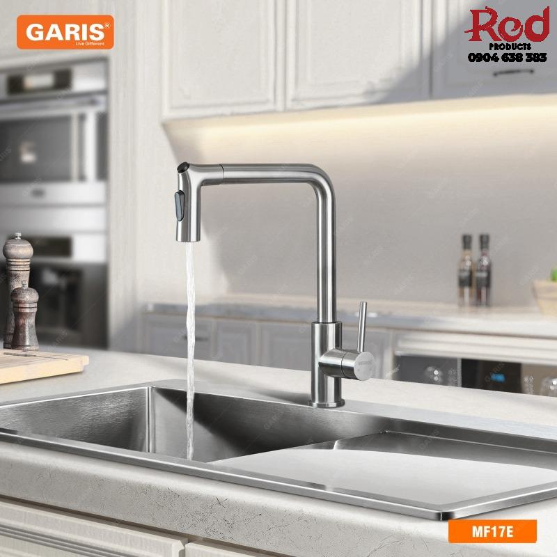 Vòi nước rửa bát có dây rút nóng lạnh Garis MF17E 2