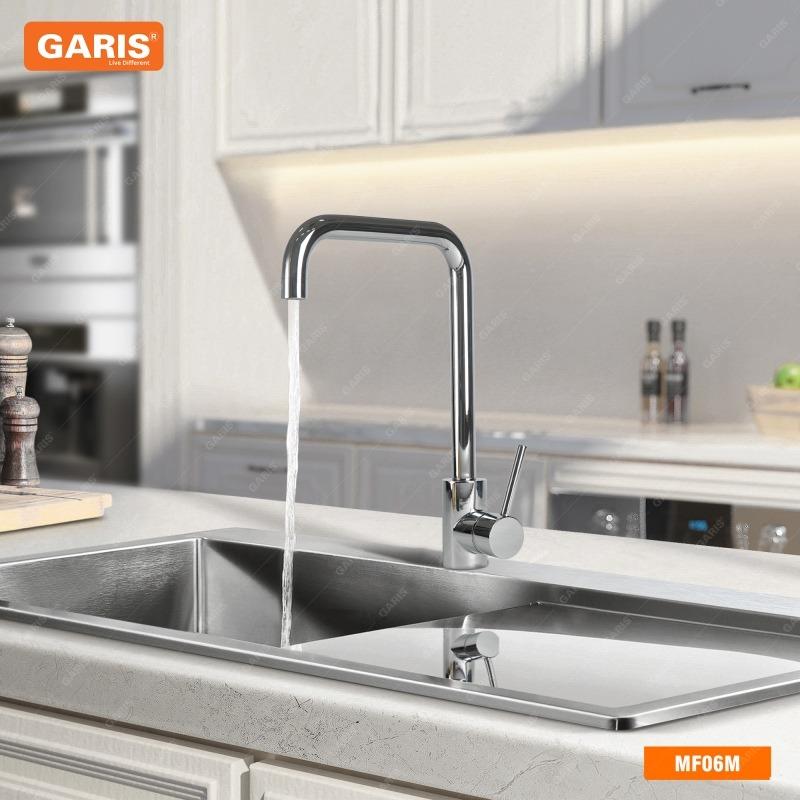 Vòi rửa chén bát inox 304 kiểu vuông Garis MF06M 2