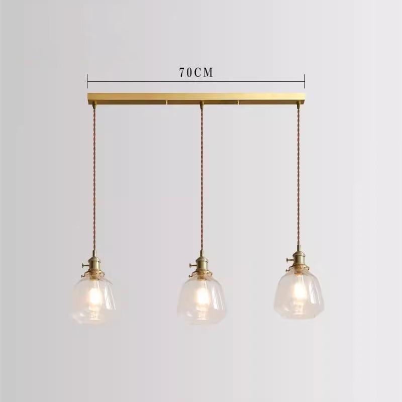 Đèn thả decor thủy tinh trong suốt sáng tạo HL0012 13