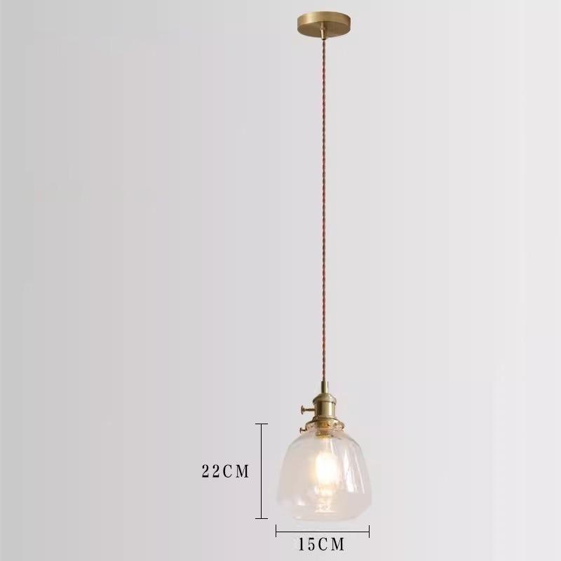 Đèn thả decor thủy tinh trong suốt sáng tạo HL0012 9