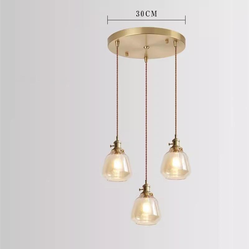 Đèn thả decor thủy tinh trong suốt sáng tạo HL0012 12