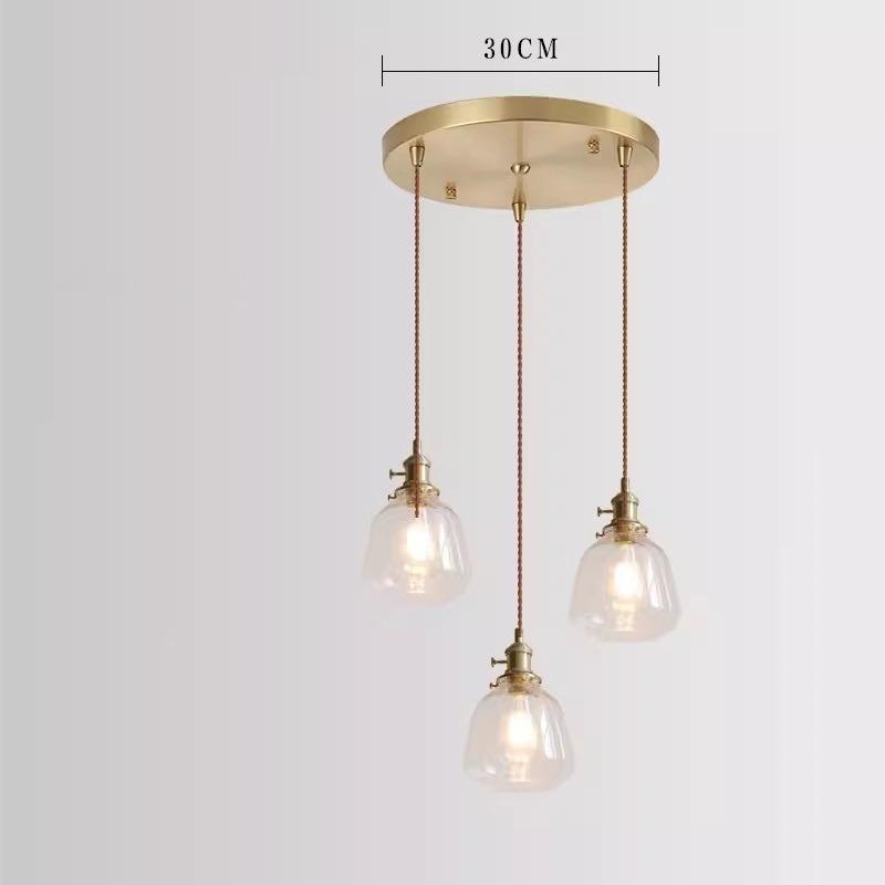 Đèn thả decor thủy tinh trong suốt sáng tạo HL0012 11