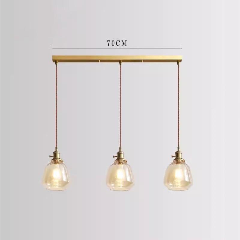 Đèn thả decor thủy tinh trong suốt sáng tạo HL0012 14