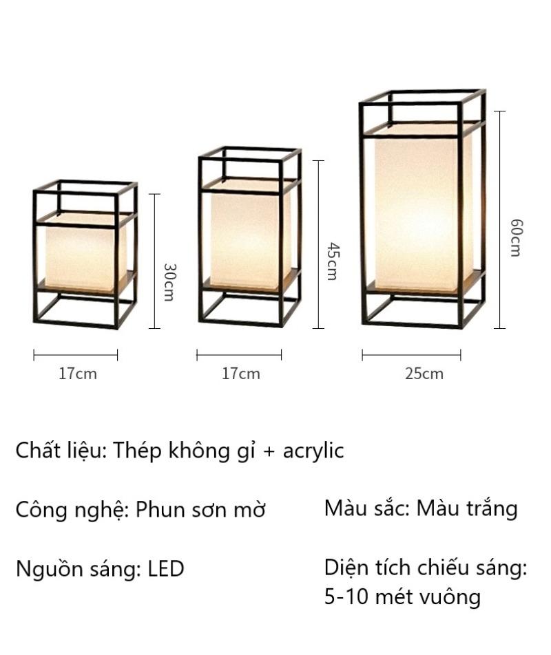 Đèn trụ hình hộp chữ nhật phong cách Nhật Bản LF0343 13