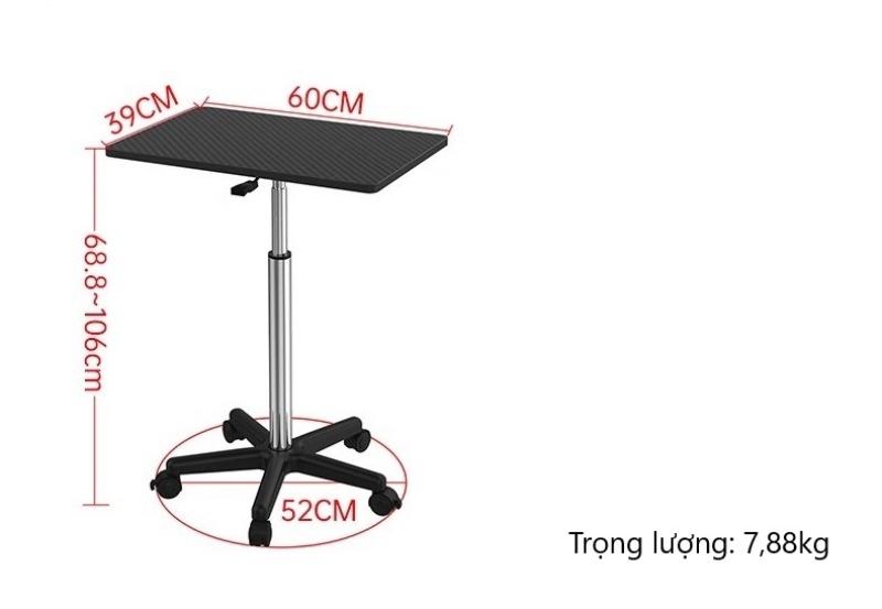 Bàn làm việc nâng hạ có bánh xe di động YDZ001 12