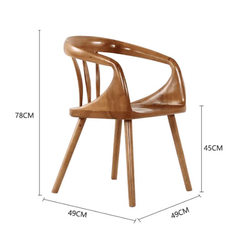 Ghế gỗ ngồi uống trà thư giãn sang trọng SM7319 19