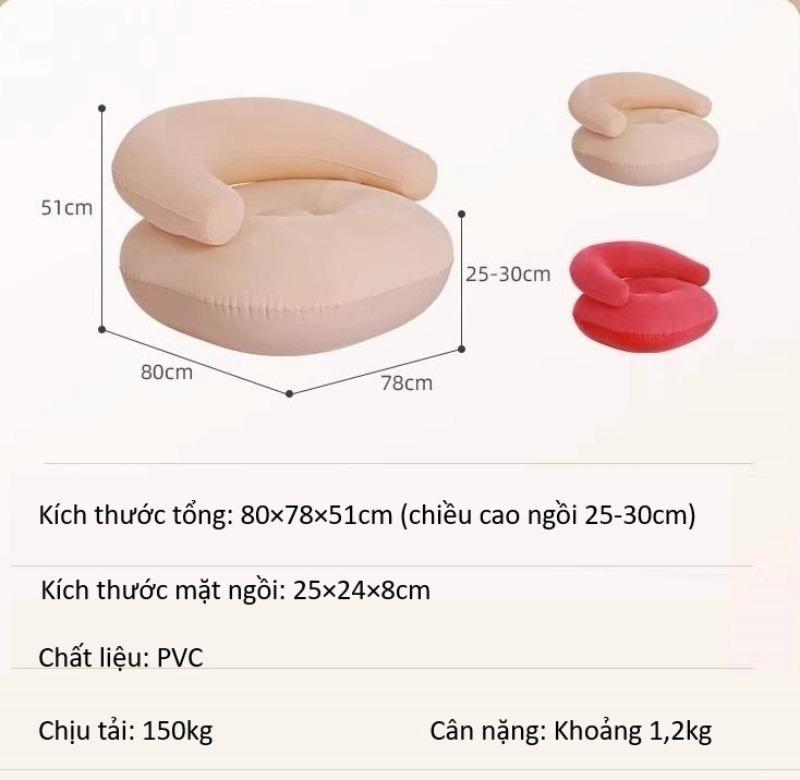 Sofa lười bơm hơi cắm trại ngoài trời BJ1730 10