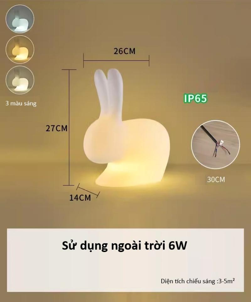 Đèn led thỏ ngọc 16 màu sân vườn ngoài trời DG2107 10