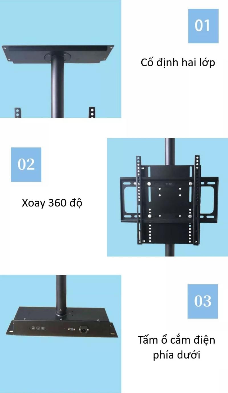 Giá đỡ TV âm tủ xoay 360 độ BR7267 7