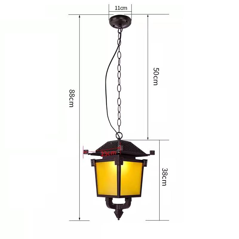 Đèn thả ngoài trời chiếu sáng lối đi hàng lang DD028 9