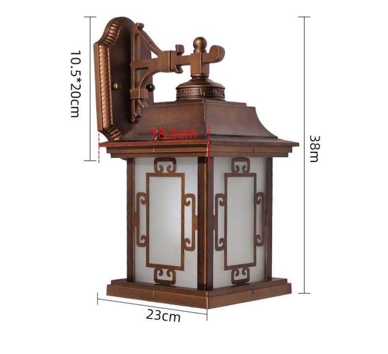 Đèn tường ngoài trời biệt thự kiểu cổ điển KL6529 11