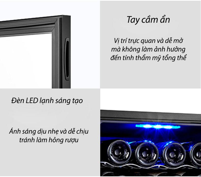 Tủ bảo quản rượu vang mini 8 chai BCW23 11