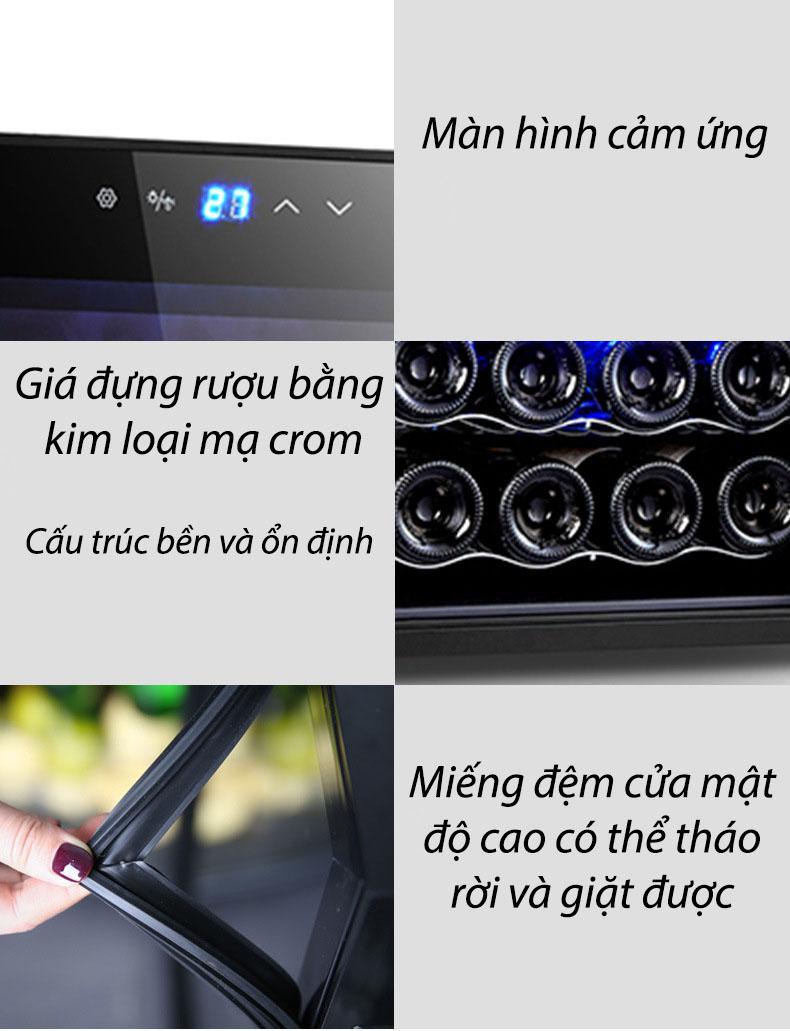 Tủ bảo quản rượu vang mini 8 chai BCW23 12