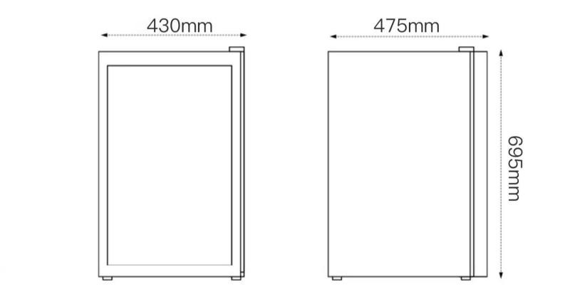 Tủ rượu vang mini 4 tầng thanh lịch HCK9337 10