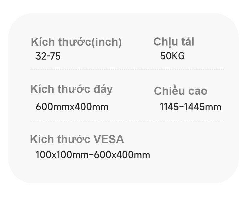 Giá đỡ Tivi di động kệ gỗ cao cấp FSH25 12