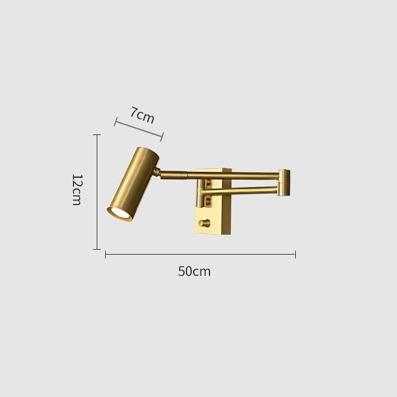 Đèn gắn tường đồng thau điều chỉnh tiện lợi FLM031 11