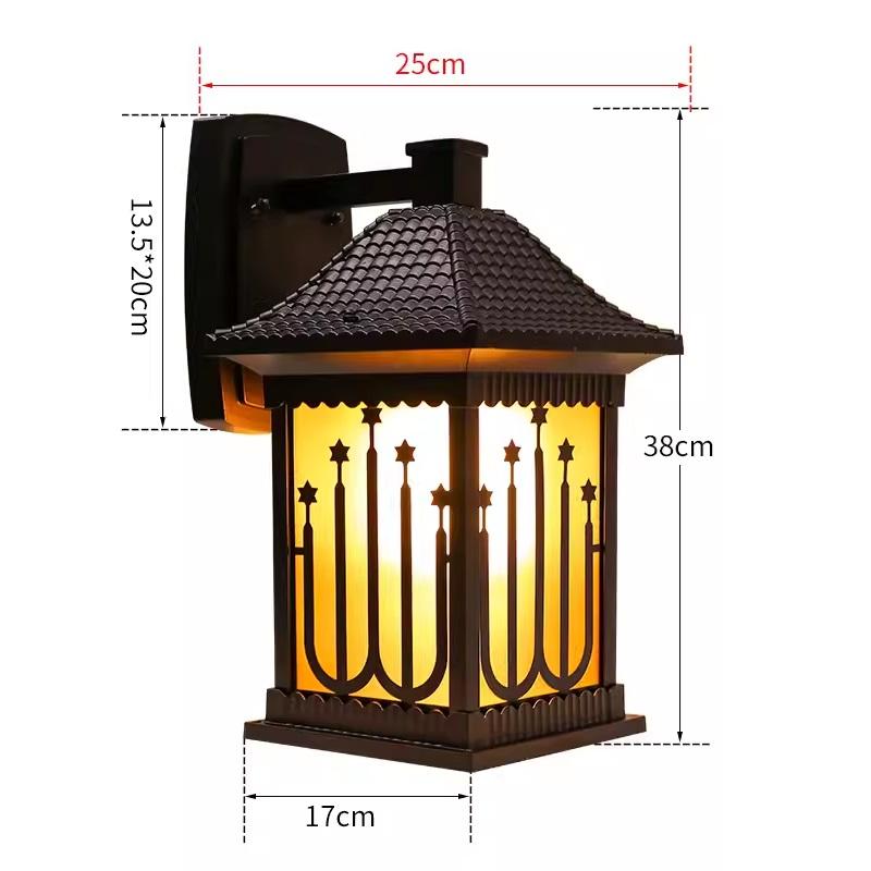 Đèn gắn tường ngoài trời decor ngôi sao độc đáo KL6762 9