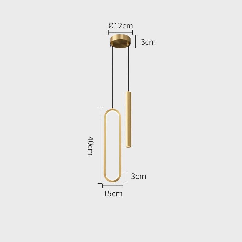 Đèn thả trần 2 đầu bóng kiểu dáng sáng tạo FLM250 13